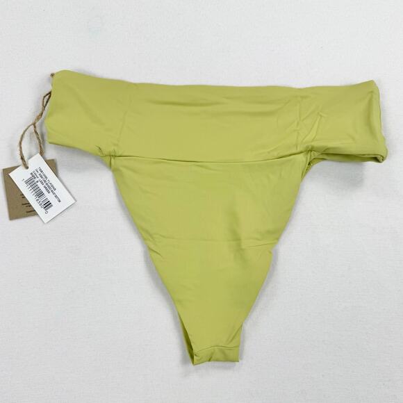 Free People Toast Swim Women’s  Banded Waist Bikini Bottom Small Leek Green - Picture 5 of 9